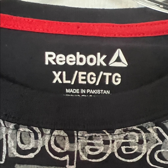 Reebok Men's Blue and White Logo Tee - Picture 2 of 3